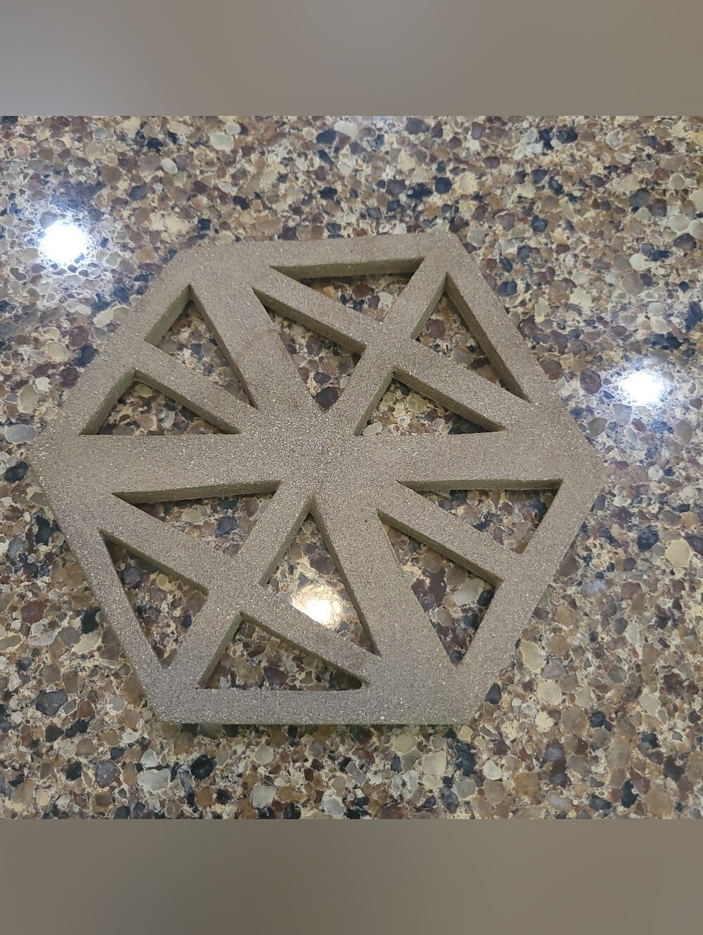 Convivial Ceramics STUDIO Geometric Trivet minimalist architectural designs